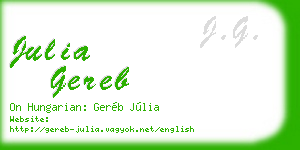 julia gereb business card